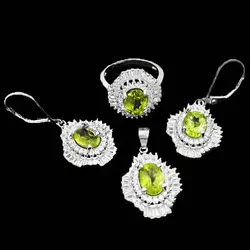 نیم ست زبرجد الماس تراش نقره زنانه طرح شایا