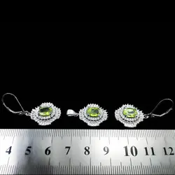 نیم ست زبرجد الماس تراش نقره زنانه طرح شایا