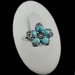 نیم ست فیروزه نیشابوری نقره زنانه طرح لنیما