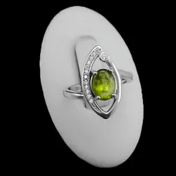 نیم ست زبرجد الماس تراش نقره زنانه طرح صوفیا