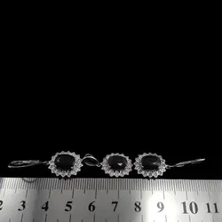 نیم ست یاقوت کبود الماس تراش نقره زنانه طرح گیلان‌‌‌