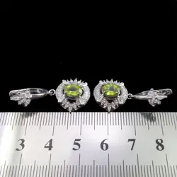 نیم ست زبرجد الماس تراش نقره زنانه طرح سمیعه