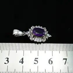 نیم ست نقره زنانه طرح صوفیا با سنگ آمیتیست الماس تراش