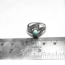 نیم ست فیروزه نیشابوری نقره زنانه طرح لیا