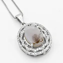 گردنبند شجر زنانه نقره طرح گلاب
