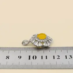 گردنبند شرف الشمس زنانه نقره طرح لاوندر + حکاکی