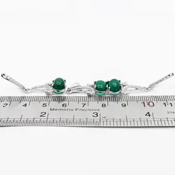 نیم ست عقیق سبز نقره زنانه طرح مائده