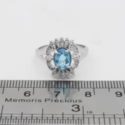 نیم ست توپاز الماس تراش زنانه نقره طرح ماهور