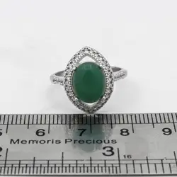 نیم ست عقیق سبز نقره زنانه طرح شمامه