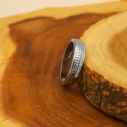 ست حلقه نقره زنانه و مردانه طرح تعهد