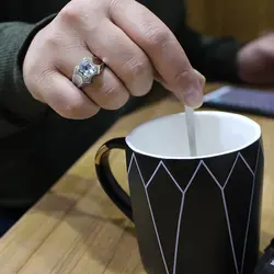 انگشتر توپاز الماس تراش نقره مردانه دست ساز طرح کیان