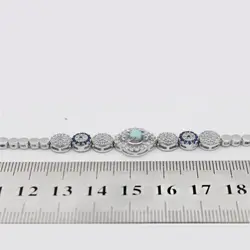 دستبند فیروزه نیشابوری نقره زنانه طرح پریدخت