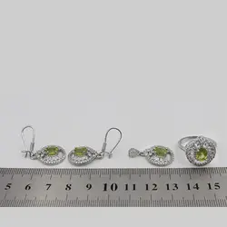 نیم ست زبرجد الماس تراش نقره زنانه طرح رامدخت