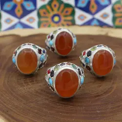 انگشتر شرف الشمس نقره مردانه دست ساز طرح فاخر آرش + حکاکی