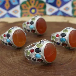 انگشتر شرف الشمس نقره مردانه دست ساز طرح فاخر آرش + حکاکی