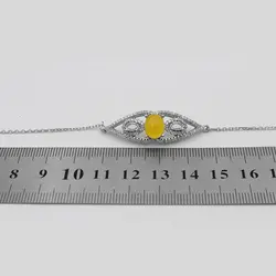 دستبند شرف الشمس نقره زنانه طرح ریحانه + حکاکی