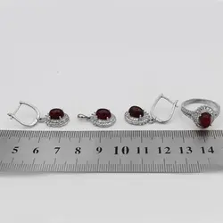 نیم ست عقیق سرخ نقره زنانه طرح فرنگیس