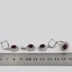 نیم ست عقیق سرخ نقره زنانه طرح ترلان