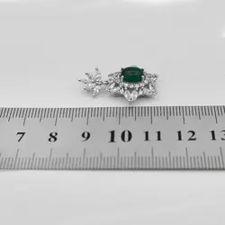 گردنبند عقیق سبز نقره زنانه طرح رخشان