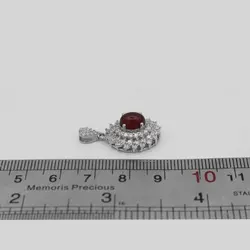 گردنبند عقیق سرخ نقره زنانه طرح سیما