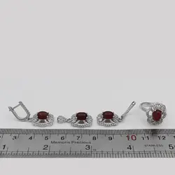 نیم ست عقیق سرخ نقره زنانه طرح رحیمه