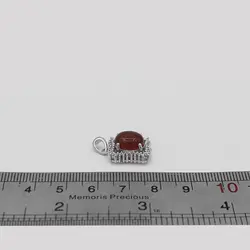 گردنبند عقیق سرخ نقره زنانه طرح مه لقا