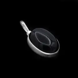 گردنبند عقیق مشکی نقره زنانه ومردانه طرح شمس + حرز امام جواد (ع)