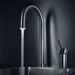 شیر آشپزخانه چراغ دار KWC مدل اینوکس