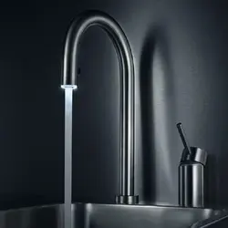 شیر آشپزخانه چراغ دار KWC مدل اینوکس