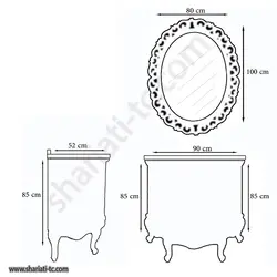 روشویی کابینتی فول ست SH مدل SH-105