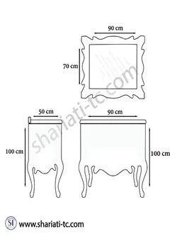 کابینت روشویی فول ست SH - مدل  SH-114