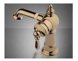 شیر روشویی طلایی شودر Shouder مدل بیزانس