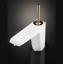 شیر روشویی شودر Shouder شیری طلایی مدل تیفانی Tiffany