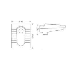 توالت زمینی گاتریا gatria مدل آرسیتا ریم بسته