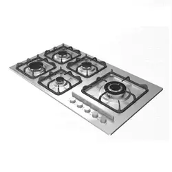 اجاق گاز پنج شعله دیموند استیل پلوپز کنار مدلS 519