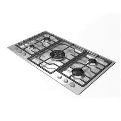 اجاق گاز پنج شعله استیل دیموند پلوپز دوال وسط مدلS 521