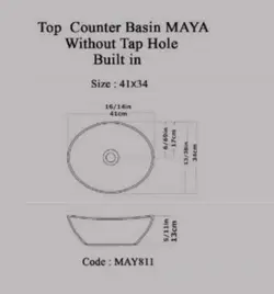 روشویی روکابینتی گاتریا مدل مایا Maya