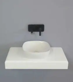 روشویی روکابینتی گاتریا مدل آسو Asoo مربع سفید