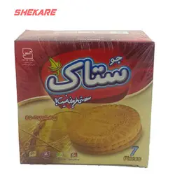 بیسکویت جو با عصاره توت 370 گرمی ستاک