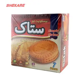 بیسکویت جو با عصاره توت 370 گرمی ستاک