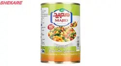 کنسرو سبزی مخلوط مجید مقدار 400 گرم