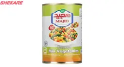 کنسرو سبزی مخلوط مجید مقدار 400 گرم