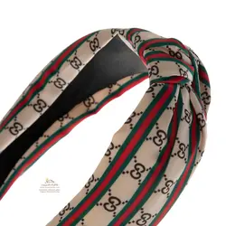 تل و هدبند زنانه پارچه ای پهن گوچی کرم ACC064G0