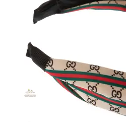 تل و هدبند زنانه پارچه ای پهن گوچی کرم ACC064G0