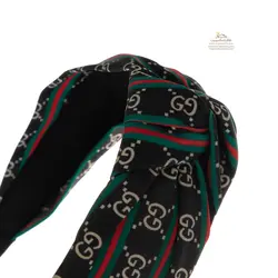 تل و هدبند زنانه پارچه ای پهن گوچی مشکی ACC063B0