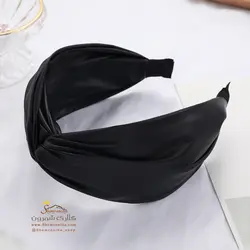 تل و هدبند زنانه پارچه ای پهن قهوه ای ACC091B0