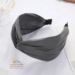 تل و هدبند زنانه پارچه ای پهن قهوه ای ACC091B0