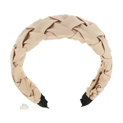 تل و هدبند زنانه بافت پارچه ای پهن کرم ACC084C0