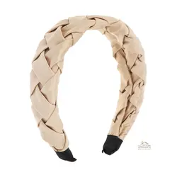 تل و هدبند زنانه بافت پارچه ای پهن کرم ACC084C0