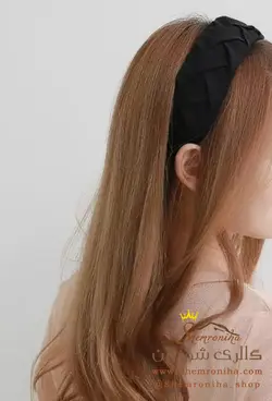 تل و هدبند زنانه بافت پارچه ای پهن کرم ACC084C0